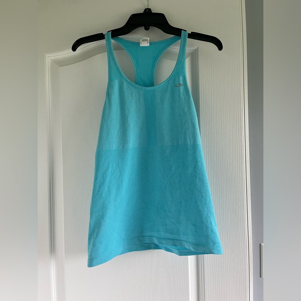 Light blue Champion women’s workout tank top. Size small